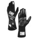 RUKAVICE OMP SPORT my2025 s homologizáciou FIA, čierno/biela