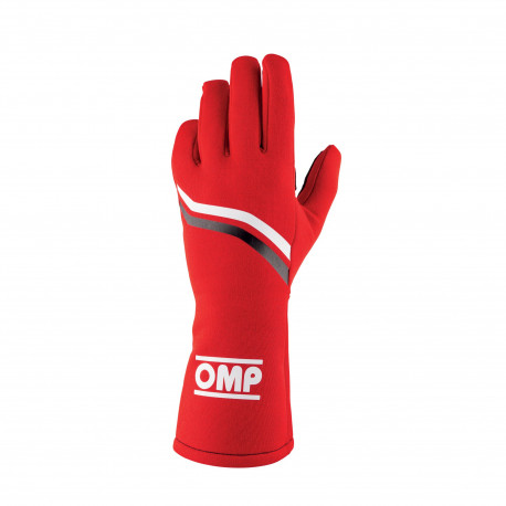 Rukavice FIA pretekárske rukavice OMP DIJON (vnútorné šitie), červená/biela/čierna | race-shop.sk