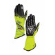 Závodné rukavice OMP KS-2 ART my2025 (vonkajšie šitie) žltá/čierna