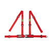 4 point safety belts OMP ROAD 4M Harness 16-08, red