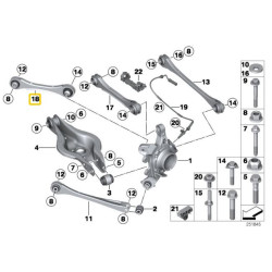 IRP nastaviteľné zadné ramená nápravy pre BMW F2x, F3x