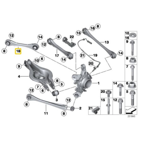 Nastavitelné ramená IRP nastaviteľné zadné ramená nápravy pre BMW F2x, F3x | race-shop.sk