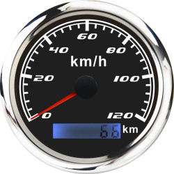 Budík RACES Marine - Prídavný rýchlomer (120kmh)