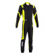 CIK-FIA kartingová kombinéza SPARCO THUNDER K48 ADV, čierna/fluo/žltá