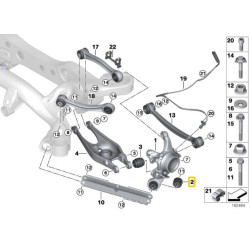 Puzdrá zadného nosiča kolies IRP (hliníkové puzdro s ložiskom) BMW E8x, E9x, E84(X1)