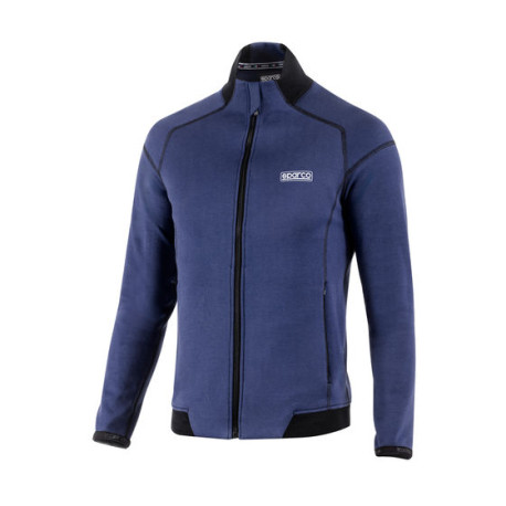 Mikiny a bundy Sparco Full Zip Light Mikina, modrá | race-shop.sk
