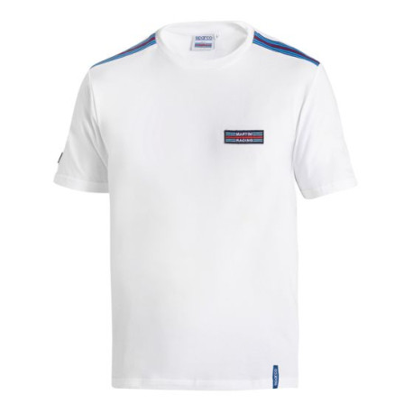 Tričká Tričko SPARCO MARTINI RACING Top Stripes, biela | race-shop.sk