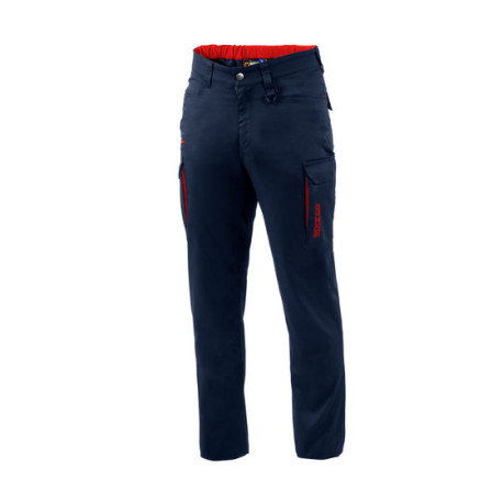 Lifestyle pracovné nohavice Sparco FTW VERMONT, námornícka modrá/červená | race-shop.sk
