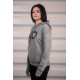 Mikiny a bundy MAXTON Design dámska mikina s kapucňou, sivá | race-shop.sk