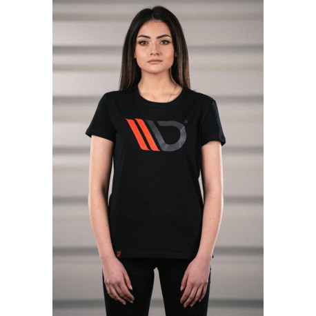 Tričká Dámske tričko MAXTON DESIGN (červené logo), čierna | race-shop.sk
