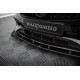 Body kit a vizuálne doplnky MAXTON DESIGN predný splitter pre Mercedes-Benz A AMG-Line W176 Facelift, čierna + lesklé klapky | race-shop.sk