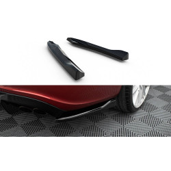 MAXTON DESIGN zadné bočné splittre pre Audi S5 / A5 S-Line Sportback 8T, lesklá čierna