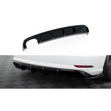 Body kit a vizuálne doplnky MAXTON DESIGN zadný difúzor pre Audi A3 Sedan 8V Facelift (výfuk 2+0) | race-shop.sk
