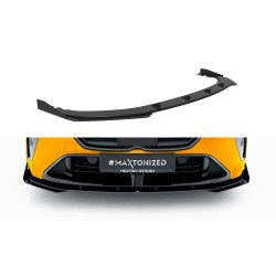 MAXTON DESIGN predný splitter pre BMW M135i F70, čierna + lesklé klapky