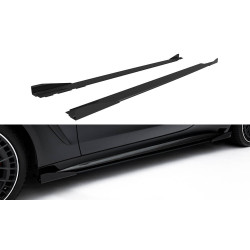 MAXTON DESIGN difúzory prahov pre Mercedes-AMG CLE 53 C236, červená + lesklé klapky