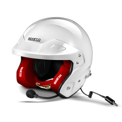 Prilba Sparco RJ-I s FIA 8859-2015 , HANS bielo/červená POŠKODENÉ