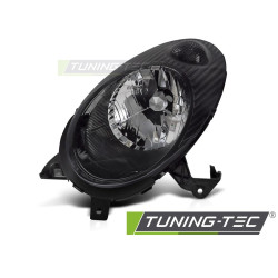 Predné svetlo čierne pravé TYC pre NISSAN MICRA K12 03-07
