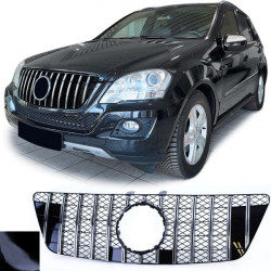 Športová maska chladiča čierny chrom pre Mercedes M Class ML W164 08-11 POŠKODENÉ