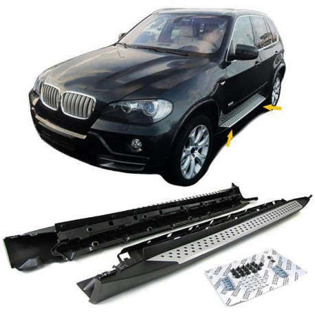 Bazár Hliníkové nášľapné prahy OE štýl s ABE vhodný pre BMW X5 E70 06-13 POŠKODENÉ | race-shop.sk