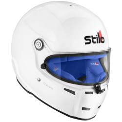 Motokárová prilba STILO ST5 CMR 2016, Biela s modrým vnútrom