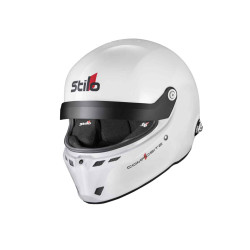 FIA uzatvorená pretekárska prilba STILO ST6 GTN Composite (HANS), biela
