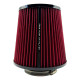 Univerzálne filtre RACES Motorsport Univerzálny vzduchový filter (výška 150 mm) - ČERVENÝ | race-shop.sk