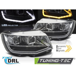 LED ZADNÉ SVETLÁ TRUBKOVÉ SVETLO CHRÓM DRL SEQ pasuje VW T6 15-19