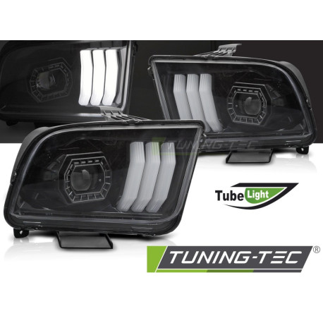 Osvetlenie FORD MUSTANG 04-09 svetlomety čierne | race-shop.sk