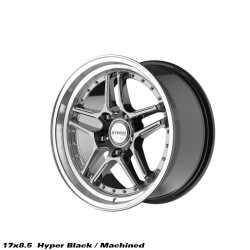 STROM DS-05 wheel 17x8.5 5x114.3 73.1 ET26, Hyper Black / Polished Dish