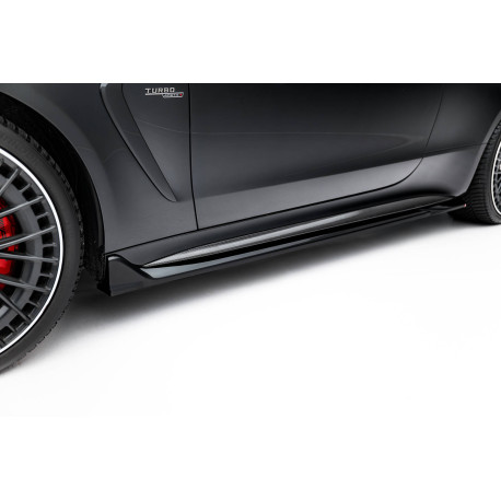 Body kit a vizuálne doplnky MAXTON DESIGN difúzory prahov pre Mercedes-AMG CLE 53 C236, lesklá čierna | race-shop.sk