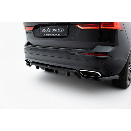 Body kit a vizuálne doplnky Zadný splitter (s vertikálnymi tyčami) Volvo XC60 Mk2 | race-shop.sk