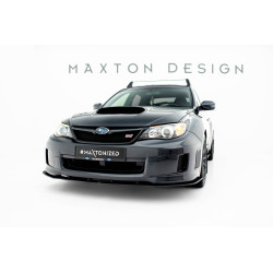Street Pro Predný splitter Subaru Impreza WRX STI Mk3 Facelift (čierna-červená)
