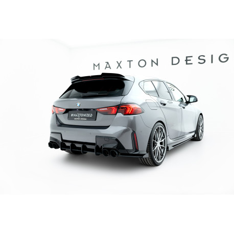 Body kit a vizuálne doplnky MAXTON DESIGN Street Pro zadný difúzor pre BMW M135i F70, červená | race-shop.sk