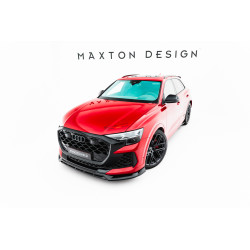MAXTON DESIGN predný splitter pre Audi RSQ8 Mk1 Facelift, lesklá čierna