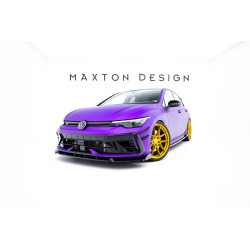 Predný splitter V.3 + klapky Volkswagen Golf R Mk8 Facelift