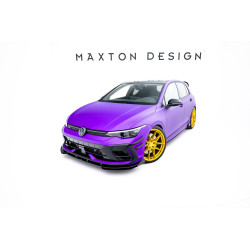Street Pro Predný splitter + klapky Volkswagen Golf R Mk8 Facelift