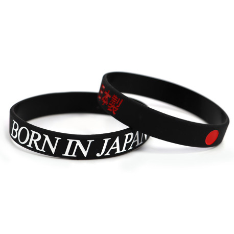 Gumené náramky Born In Japan náramok na ruku (čierny) | race-shop.sk