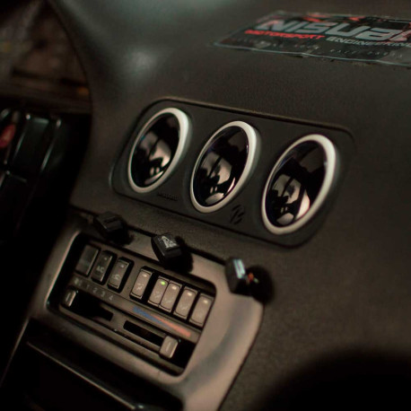 Držiaky budíkov podľa vozidla NISUBA Nissan S13 camouflaged gauge support, 3x52mm | race-shop.sk