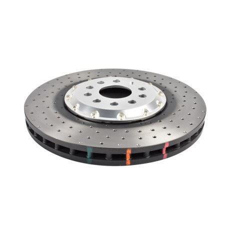 Brzdy DBA DBA 5000 series Crossed Drilled & Dimpled Silver Hat DBA53927SLVXD (2 pcs) | race-shop.sk