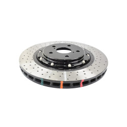 DBA 5000 series Crossed Drilled & Dimpled Black Hat DBA53922BLKXD (2 pcs)