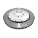 Brzdy DBA DBA 5000 series Crossed Drilled & Dimpled Silver Hat DBA53912SLVXD (2 pcs) | race-shop.sk