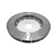 Brzdy DBA DBA 5000 series Crossed Drilled & Dimpled Silver Hat DBA53912SLVXD (2 pcs) | race-shop.sk