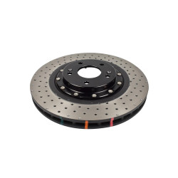 DBA 5000 series Crossed Drilled & Dimpled Black Hat DBA53146BLKXD (2 pcs)