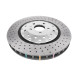 Brzdy DBA DBA 5000 series Crossed Drilled & Dimpled Silver Hat DBA53004SLVXD (2 pcs) | race-shop.sk