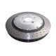Brzdy DBA DBA 5000 series Crossed Drilled & Dimpled Silver Hat DBA52844SLVXD (2 pcs) | race-shop.sk