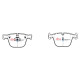 Brzdy DBA DBA Brake Pads Street Series Ceramic, Rear Axle DB2197SS | race-shop.sk