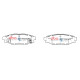 Brzdy DBA DBA Brake Pads Street Series Ceramic, Rear Axle DB1803SS | race-shop.sk