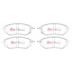 Brzdy DBA DBA Xtreme Performance predné brzdové dosky DB1722XP (ECE R90) | race-shop.sk