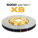 Brzdy DBA DBA 5000 series Crossed Drilled & Slotted 2-Piece Gold Hat DBA5240GLDXS (2 pcs) | race-shop.sk