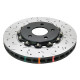 Brzdy DBA DBA 5000 series Crossed Drilled & Slotted 2-Piece Black Hat DBA52320BLKXS (2 pcs) | race-shop.sk